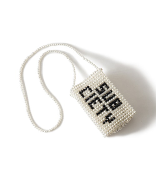 Subciety（サブサエティ）の「Pearl shoulder bag（ショルダーバッグ・メンズ・ブラック/ホワイト・FREE）」の7枚目の写真
