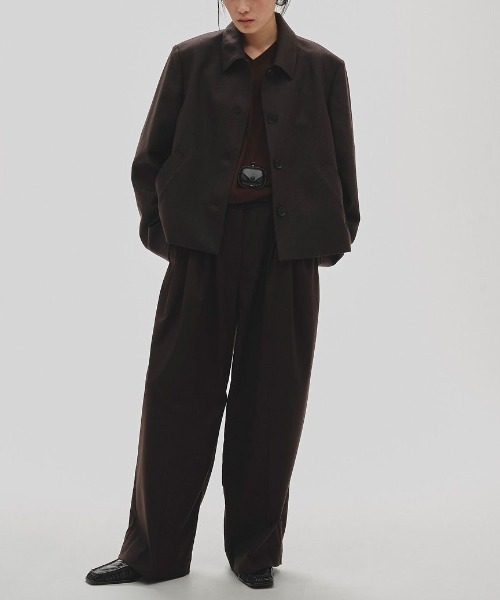 TODAYFUL/トゥデイフル】Wool Soutiencollar Jacket/ウールステン