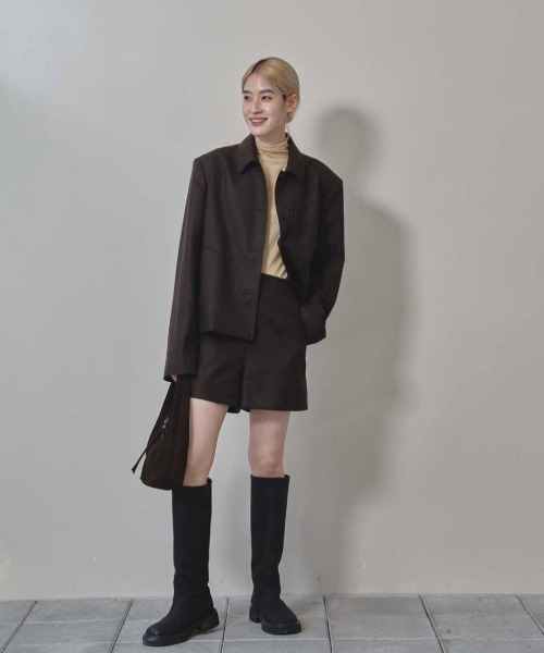 TODAYFUL/トゥデイフル】Wool Soutiencollar Jacket/ウールステン