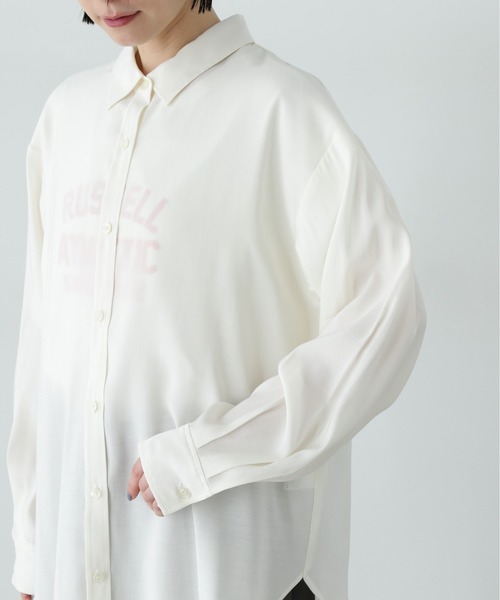 N.（N. Natural Beauty Basic）（エヌエヌナチュラルビューティーベーシック）の「ユースフルオーバーシャツ（シャツ/ブラウス・レディース・ピンク/オフホワイト/チャコールグレー/イエロー・MEDIUM）」の16枚目の写真