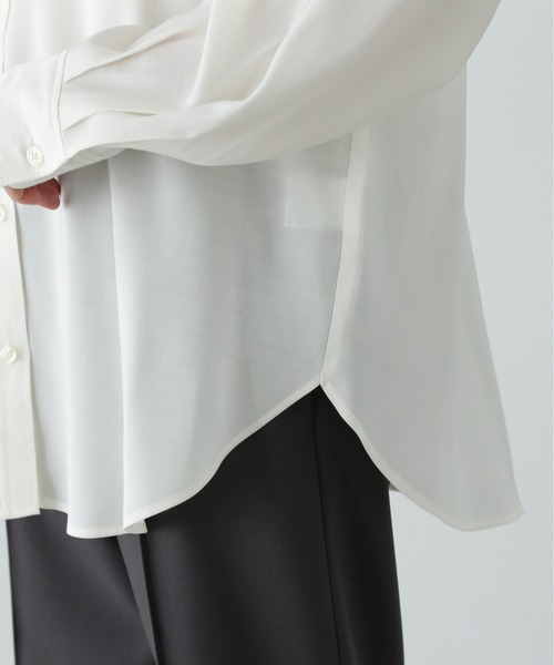 N.（N. Natural Beauty Basic）（エヌエヌナチュラルビューティーベーシック）の「ユースフルオーバーシャツ（シャツ/ブラウス・レディース・ピンク/オフホワイト/チャコールグレー/イエロー・MEDIUM）」の18枚目の写真