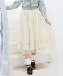 シアーチェックティアードスカート