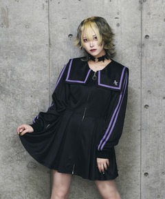 セール】【130cmあり】ジップパーカワンピース（ワンピース）｜pom