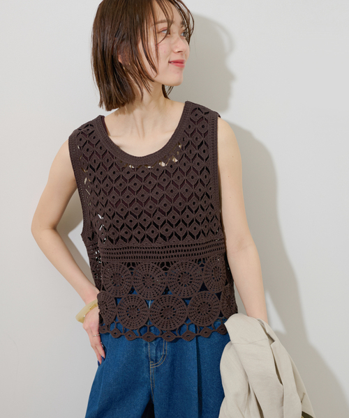 セール】クロシェレースベスト（ニット/セーター）｜JOURNAL STANDARD