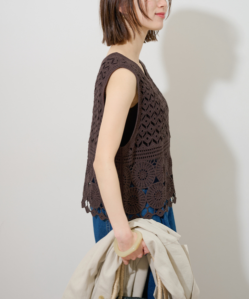 セール】クロシェレースベスト（ニット/セーター）｜JOURNAL STANDARD