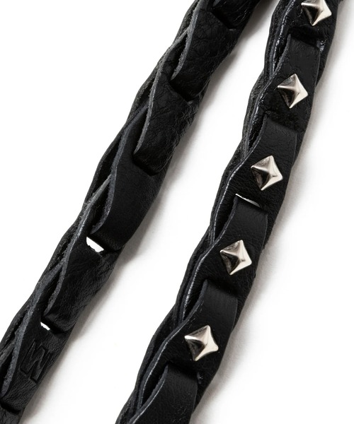 キャリー★レザーストラップ★　515003 CALEE CALEE/キャリー CHAIN LEATHER WRIST STRAP サイフストラップ