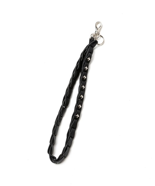 キャリー★レザーストラップ★　515003 CALEE CALEE/キャリー CHAIN LEATHER WRIST STRAP サイフストラップ