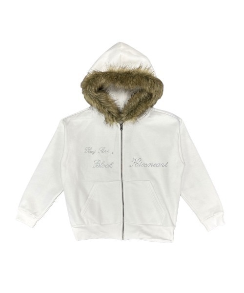 neith. パーカー Never mind the XU】 fur zip up hoodie / 【ネバーマインド ザ