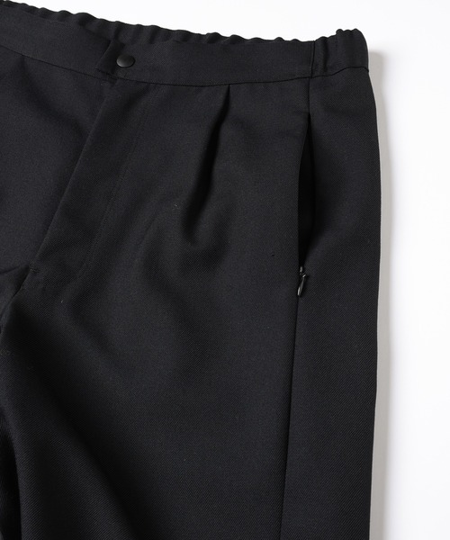 JIEDA（ジエダ）の「WOOL TECH EASY SLACKS（スラックス・メンズ・カーキ/ブラック・1/2）」の6枚目の写真
