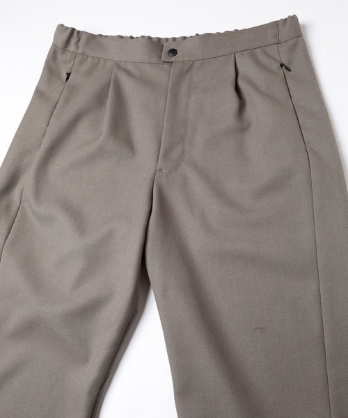 JIEDA（ジエダ）の「WOOL TECH EASY SLACKS（スラックス・メンズ・カーキ/ブラック・1/2）」の10枚目の写真