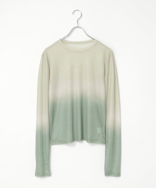 グラデーションカットソー Border gradation knit / ボーダーグラデーションニット（ニット