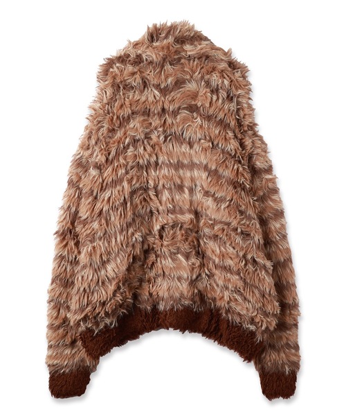 amok（アモク）の「MULTI BORDER KNIT CARDIGAN（カーディガン/ボレロ・メンズ・マルチ/ブラウン・S/M）」の7枚目の写真