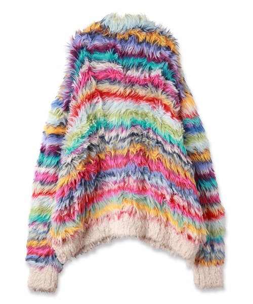 amok（アモク）の「MULTI BORDER KNIT CARDIGAN（カーディガン/ボレロ・メンズ・マルチ/ブラウン・S/M）」の9枚目の写真