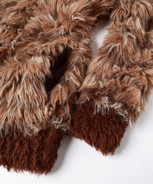 amok（アモク）の「MULTI BORDER KNIT CARDIGAN（カーディガン/ボレロ・メンズ・マルチ/ブラウン・S/M）」の17枚目の写真