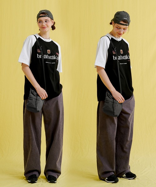 NO NEED(ノーニード)の「【WV PROJECT】happy dyeing bag / JIBG7724(ショルダーバッグ・メンズ・チャコール/ホワイト/イエロー・フリ-)」の16枚目の写真