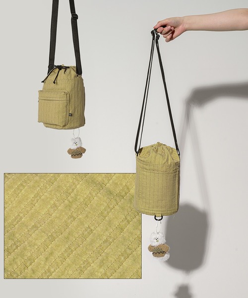 NO NEED(ノーニード)の「【WV PROJECT】happy dyeing bag / JIBG7724(ショルダーバッグ・メンズ・チャコール/ホワイト/イエロー・フリ-)」の19枚目の写真