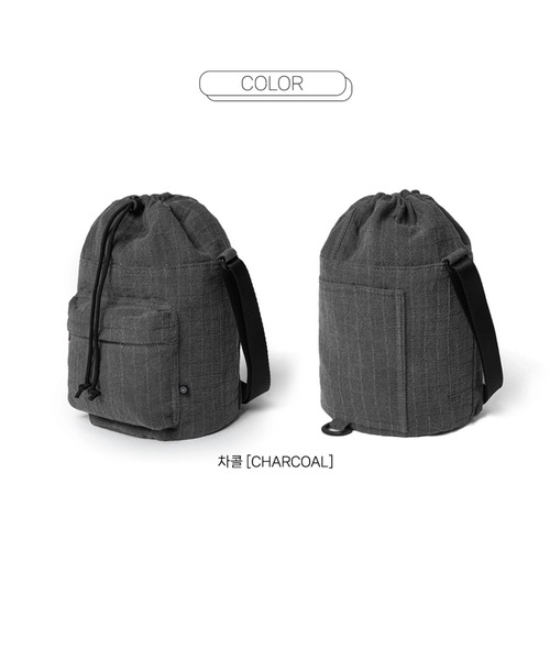 NO NEED(ノーニード)の「【WV PROJECT】happy dyeing bag / JIBG7724(ショルダーバッグ・メンズ・チャコール/ホワイト/イエロー・フリ-)」の20枚目の写真