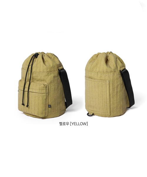 NO NEED(ノーニード)の「【WV PROJECT】happy dyeing bag / JIBG7724(ショルダーバッグ・メンズ・チャコール/ホワイト/イエロー・フリ-)」の22枚目の写真