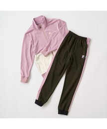 FILA（フィラ）の「FILA フィラ  ジャージ 上下セット 切替 バイカラー ブランド ロゴ トップス ボトムス セットアップ  120～160cm（セットアップ）」