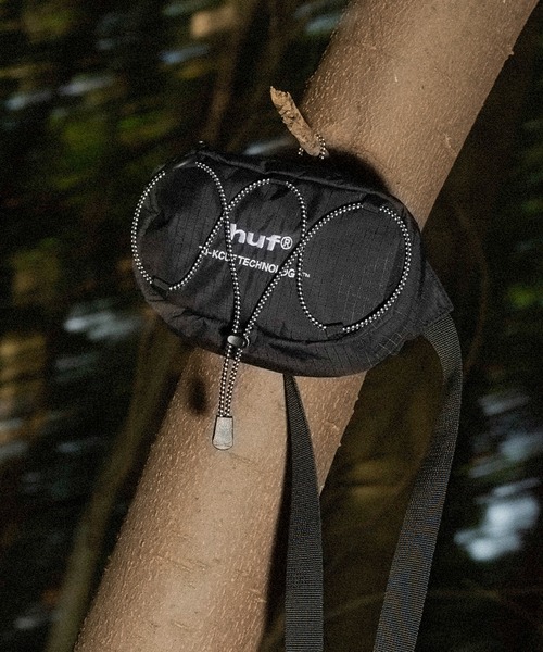 HUF(ハフ)の「HUF eightynine LOGO FANNY PACK / HUF ハフ ショルダーバッグ 1L(ボディバッグ/ウエストポーチ・メンズ・ブラック・O/S)」の9枚目の写真