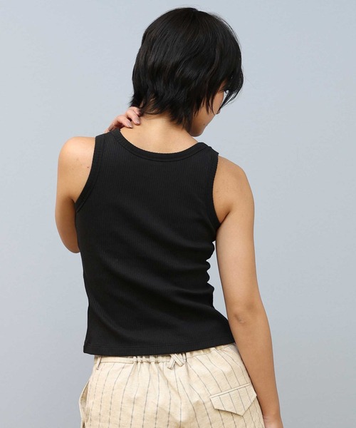 ムラサキスポーツ（ムラサキスポーツ）の「RIKKA FEMME/リッカファム カップ付き/タンクトップ RF25SS03（タンクトップ・レディース・イエロー/ブラック/カーキ・FREE）」の7枚目の写真
