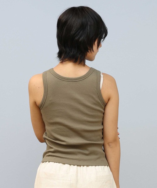 ムラサキスポーツ（ムラサキスポーツ）の「RIKKA FEMME/リッカファム カップ付き/タンクトップ RF25SS03（タンクトップ・レディース・イエロー/ブラック/カーキ・FREE）」の12枚目の写真