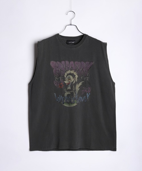 Ed Hardy（エドハーディー）の「EdHardy ピグメント加工 ビッグシルエット ノースリーブ Tシャツ（タンクトップ・メンズ・チャコール/グレー系その他2/グレー系その他4/グレー系その他/チャコールグレー/グレー系その他3・L/XL/M）」の12枚目の写真