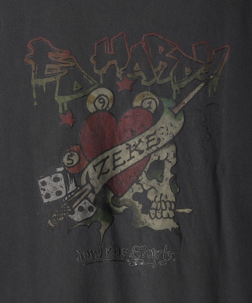 Ed Hardy（エドハーディー）の「EdHardy ピグメント加工 ビッグシルエット ノースリーブ Tシャツ（タンクトップ・メンズ・チャコール/グレー系その他2/グレー系その他4/グレー系その他/チャコールグレー/グレー系その他3・L/XL/M）」の16枚目の写真