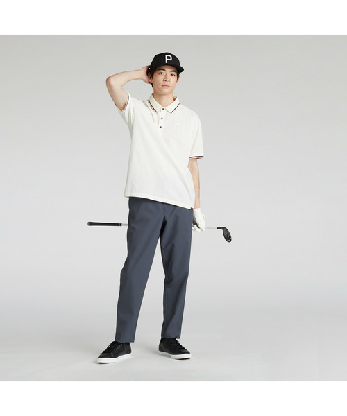 PUMA（プーマ）の「PUMA プーマ メンズ ゴルフ FOG リブ カラー 半袖 ポロシャツ FOG RIB COLOR SS POLO（ポロシャツ・メンズ・ネイビー/オフホワイト/グレー・MEDIUM/SMALL/LARGE/X-LARGE/XX-LARGE）」の15枚目の写真