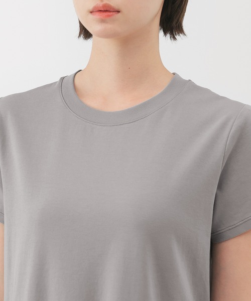 無印良品（ムジルシリョウヒン）の「婦人　涼感　半袖ワンピース（ワンピース・レディース・サックスブルー/ブラック/グレー・S/M/L/XL）」の8枚目の写真