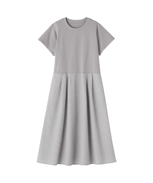 無印良品（ムジルシリョウヒン）の「婦人　涼感　半袖ワンピース（ワンピース・レディース・サックスブルー/ブラック/グレー・S/M/L/XL）」の10枚目の写真