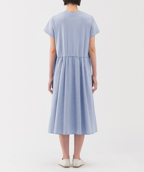 無印良品（ムジルシリョウヒン）の「婦人　涼感　半袖ワンピース（ワンピース・レディース・サックスブルー/ブラック/グレー・S/M/L/XL）」の15枚目の写真