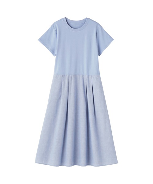 無印良品（ムジルシリョウヒン）の「婦人　涼感　半袖ワンピース（ワンピース・レディース・サックスブルー/ブラック/グレー・S/M/L/XL）」の18枚目の写真