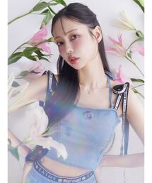 EATME | 【EATME×MARY QUANT】リボンショルダーデニムビスチェ（セットアップ可能）(キャミソール)