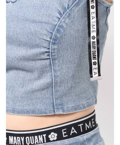 EATME×マリークワント リボンショルダーデニムビスチェ EATME（イートミー）の「【EATME×MARY QUANT】リボンショルダー