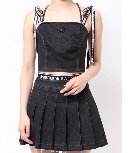 EATME×マリークワント リボンショルダーデニムビスチェ EATME（イートミー）の「【EATME×MARY QUANT】リボンショルダー