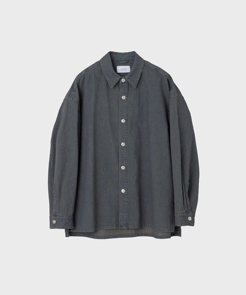STUDIOUS(ステュディオス)の「BLEACH OVERDYE DENIM SHIRTS(シャツ/ブラウス・メンズ・インディゴブルー/ブラック・1/2)」の6枚目の写真