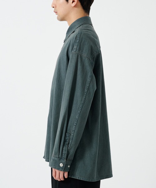 BLEACH OVERDYE DENIM SHIRTS（シャツ/ブラウス）｜STUDIOUS