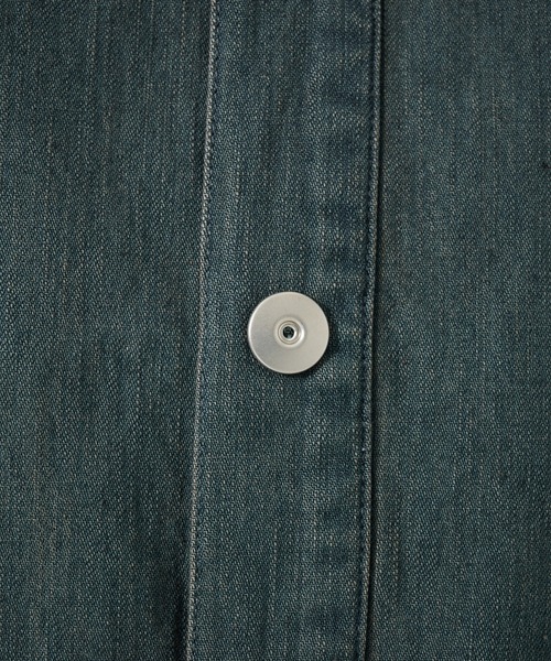 トップス L'Appartement BLEACH DENIM SHIRTS トップス L'Appartement BLEACH DENIM SHIRTS BLEACH OVERDYE