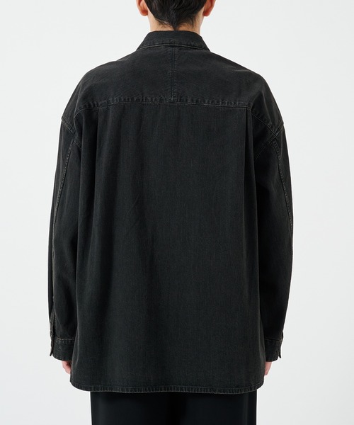 STUDIOUS(ステュディオス)の「BLEACH OVERDYE DENIM SHIRTS(シャツ/ブラウス・メンズ・インディゴブルー/ブラック・1/2)」の8枚目の写真