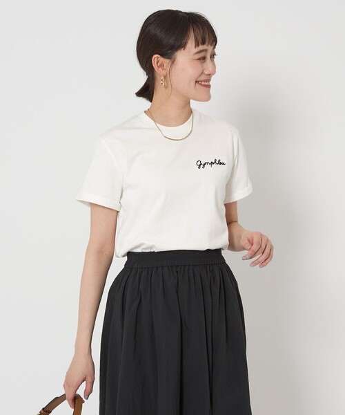 GYMPHLEX(ジムフレックス)の「<Gymphlex>ショートスリーブ EMB Tシャツ(Tシャツ/カットソー・レディース・オフホワイト/ブラック/その他1/ダークグレー・FREE)」の8枚目の写真