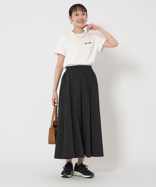 GYMPHLEX(ジムフレックス)の「<Gymphlex>ショートスリーブ EMB Tシャツ(Tシャツ/カットソー・レディース・オフホワイト/ブラック/その他1/ダークグレー・FREE)」の9枚目の写真
