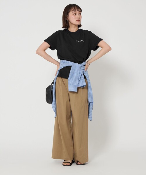 GYMPHLEX(ジムフレックス)の「<Gymphlex>ショートスリーブ EMB Tシャツ(Tシャツ/カットソー・レディース・オフホワイト/ブラック/その他1/ダークグレー・FREE)」の12枚目の写真