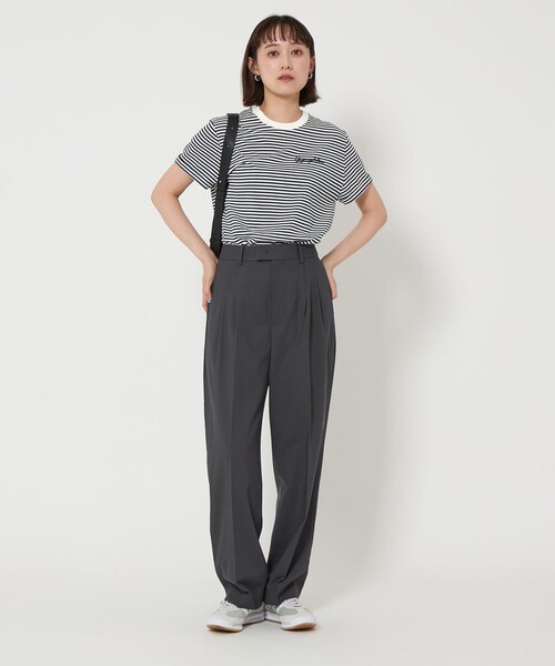 GYMPHLEX(ジムフレックス)の「<Gymphlex>ショートスリーブ EMB Tシャツ(Tシャツ/カットソー・レディース・オフホワイト/ブラック/その他1/ダークグレー・FREE)」の16枚目の写真