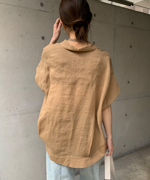 セール】リネンドロストフレンチシャツ（シャツ/ブラウス