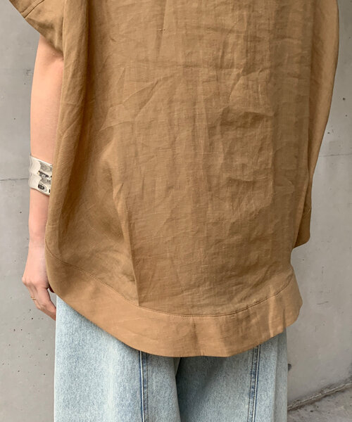 セール】リネンドロストフレンチシャツ（シャツ/ブラウス