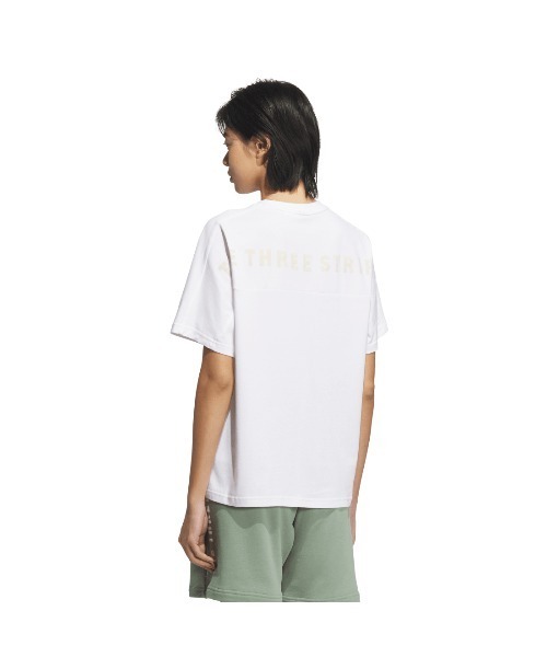 adidas(アディダス)の「アディダス adidas ワード 半袖Tシャツ(Tシャツ/カットソー・レディース・ホワイト/ペールイエロー/ブルーグレー・S/M/L/XL)」の5枚目の写真