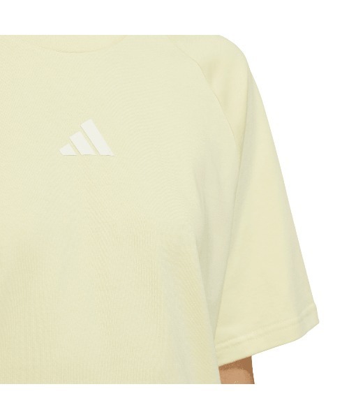 adidas(アディダス)の「アディダス adidas ワード 半袖Tシャツ(Tシャツ/カットソー・レディース・ホワイト/ペールイエロー/ブルーグレー・S/M/L/XL)」の7枚目の写真