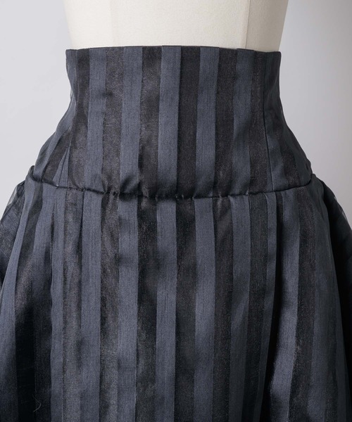 スカート Many layers stripe volume skirt & belt Many layers stripe volume skirt（スカート）｜Chris TROIS