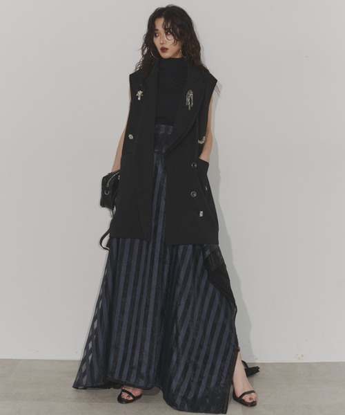 スカート 2023 Lisiere Grosgrain Volume Skirt 2023 Lisiere Grosgrain Volume Skirt - メルカリ